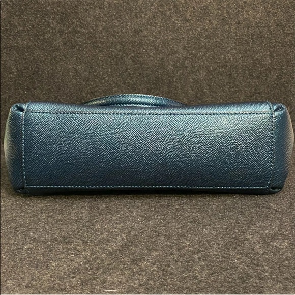 Coach Christie in metallic teal with coordinating wallet - Picture 5 of 9